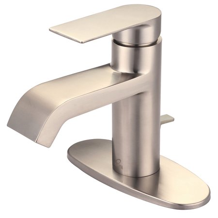OLYMPIA Single Handle Bathroom Faucet in PVD Brushed Nickel L-6090-WD-BN